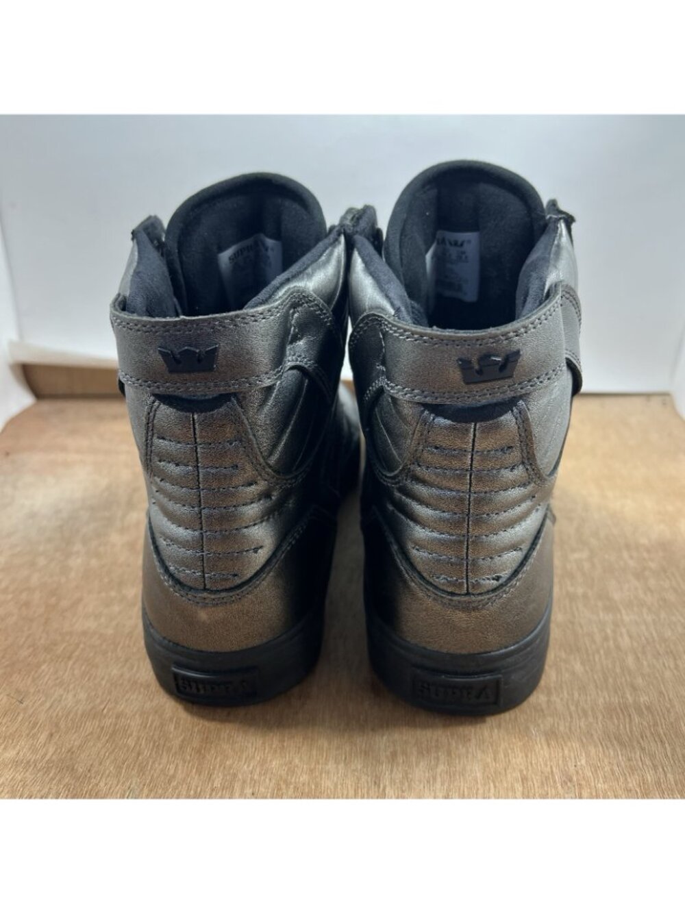 Supra Muska 001 Skytop Gray High Top Lace Up Skate Shoes Men Size 10.5 - Picture 4 of 8